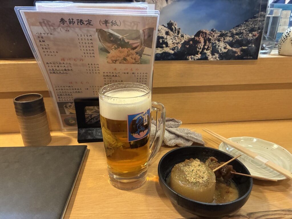 ホテルそばの居酒屋　都会・田舎アキラ美味いもん放浪記